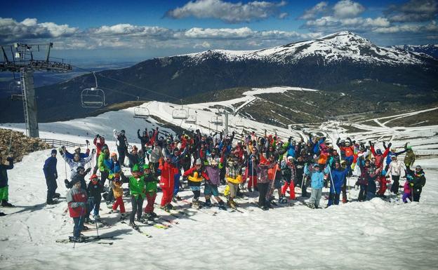 El descenso de la tarde del sábado fue el último de la temporada en el Sistema Central