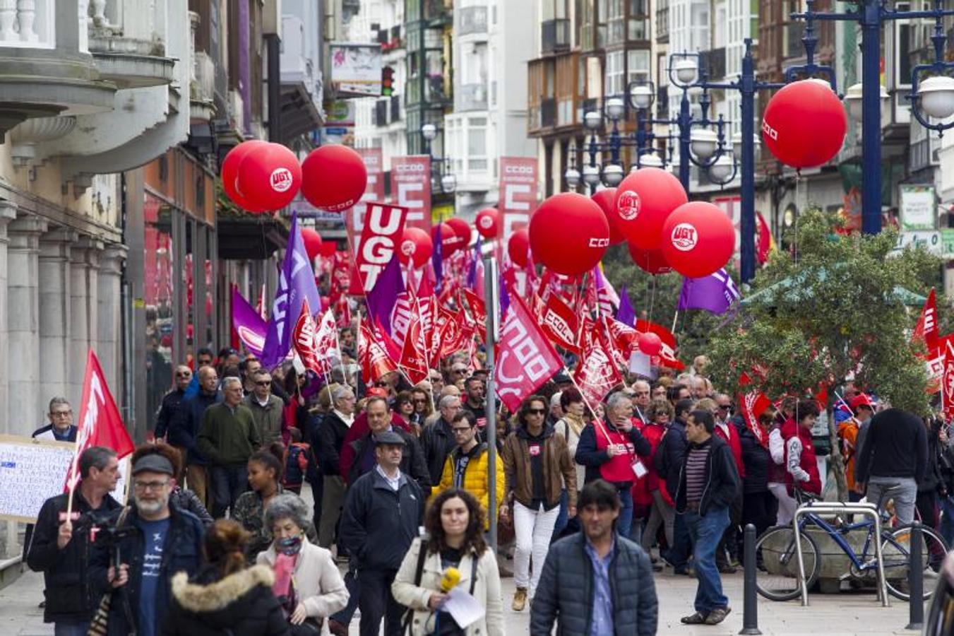 Fotos: Manifestación del Primero de Mayo en Santander