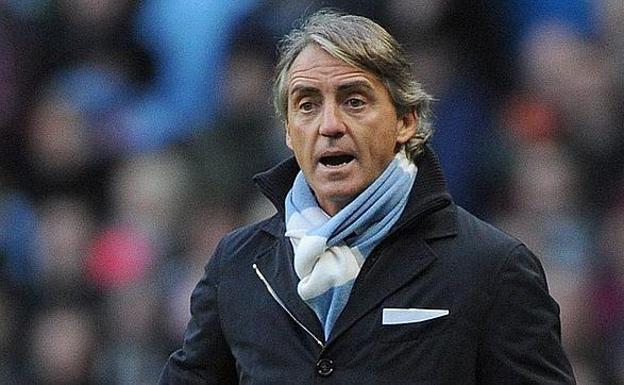 El técnico italiano Roberto Mancini. 