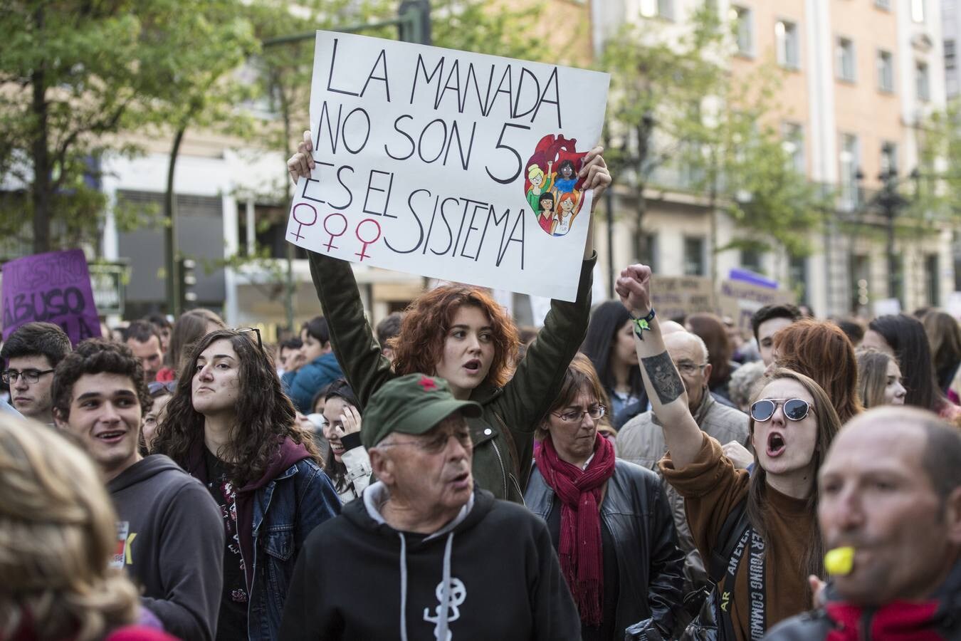 Fotos: Manifestación contra la sentencia de &#039;La Manada&#039; en Santander