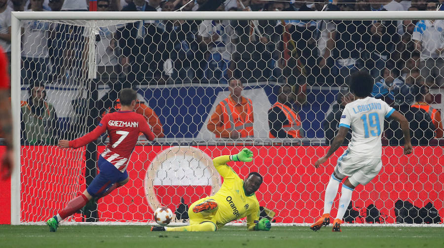 Dos tantos de Antoine Griezmann y otro de Gabi le sirvieron al Atlético de Madrid para derrotar en Lyon al Olympique de Marsella y conquistar su tercera Europa League. 