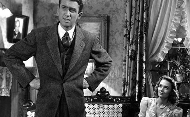 James Stewart y Donna Reed en 'Qué bello es vivir' (1946).