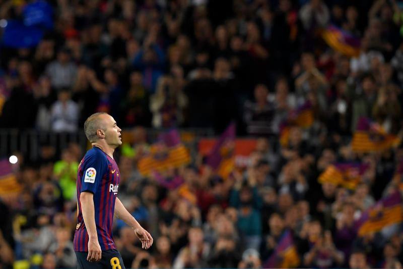 Andrés Iniesta, en su último partido como barcelonista.