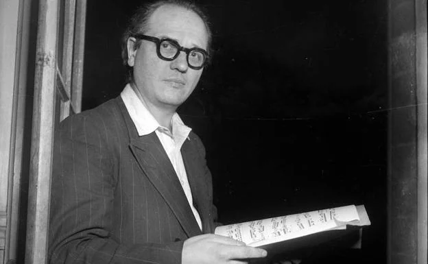El compositor Olivier Messiaen, en una imagen de 1952. 