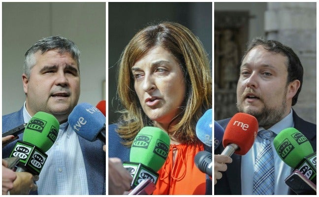 Alberto Bolado, María José Sáenz de Buruaga y Rubén Gómez.