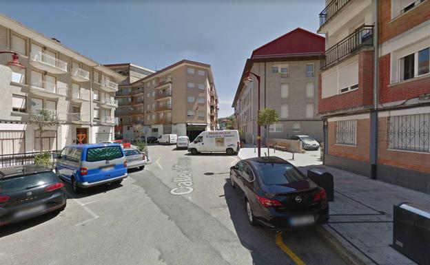 Vista de la calle El Tinaco, donde fue sorprendido el presunto ladrón.