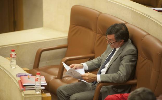 El consejero Fernández Mañanes, durante el pleno.