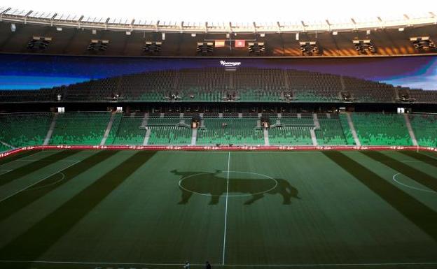 Interior del Krasnodar Stadium, donde el sábado se disputó el amistoso entre España y Túnez. 