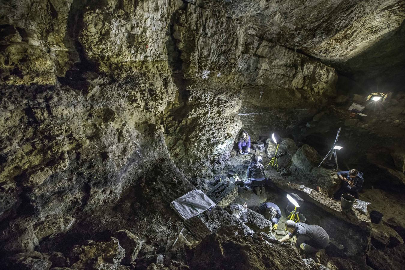 Fotos: Nueva excavación en la Cueva del Pendo