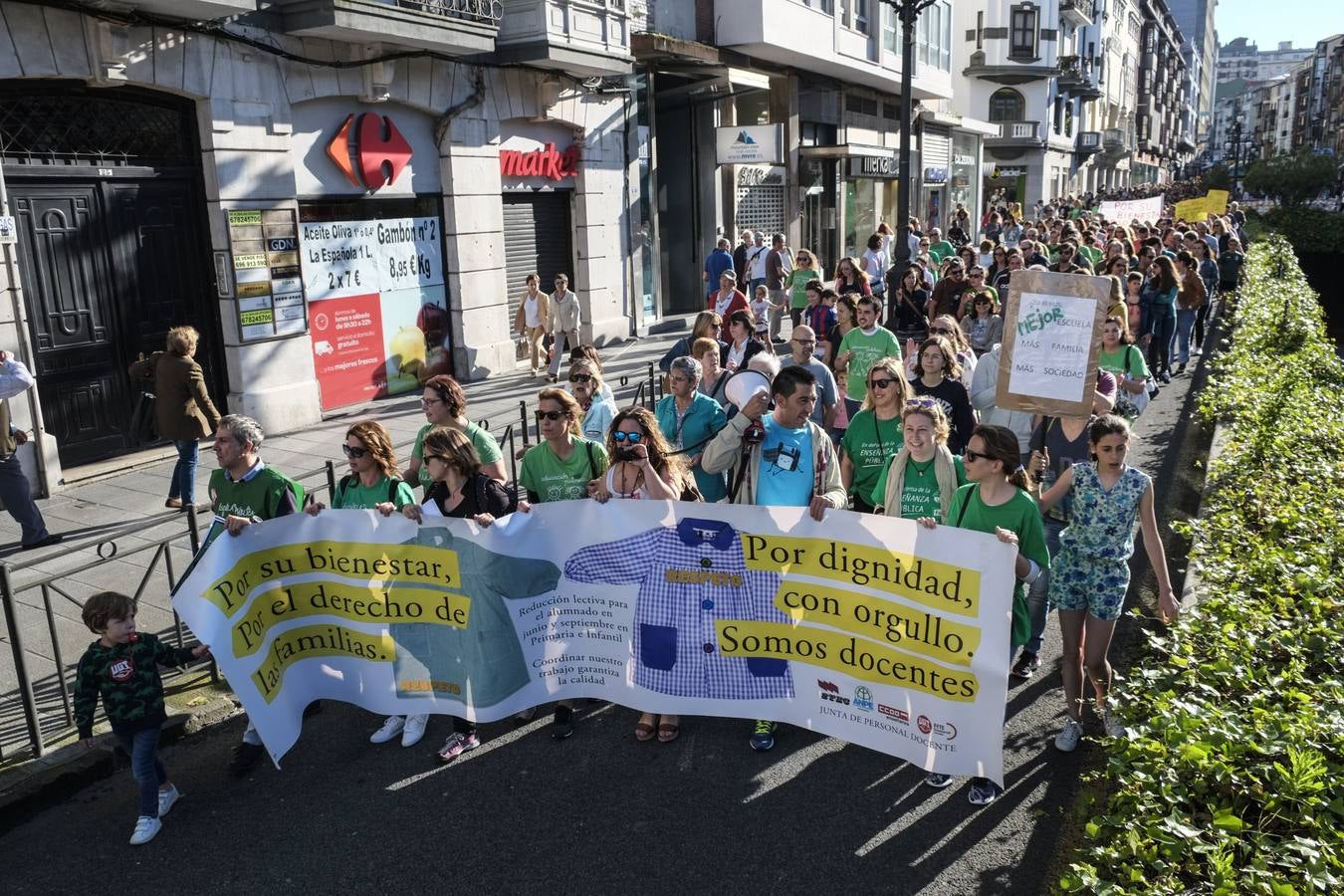 Fotos: Protesta de los profesores en Santander en esta jornada de huelga