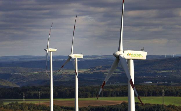 Aerogeneradores de Iberdrola.