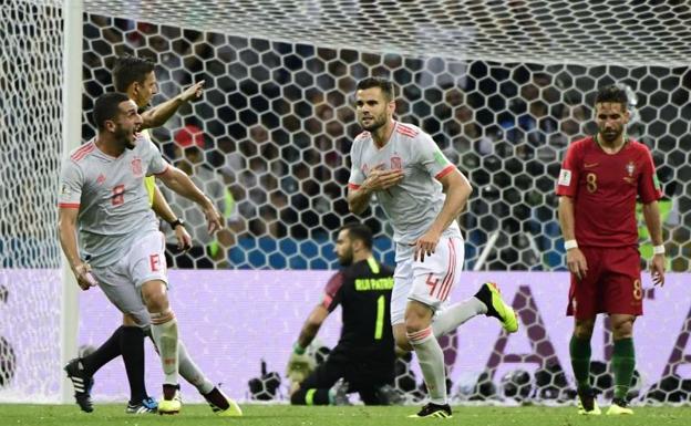 La Roja logró voltear el marcador ante Portugal, pero el tercer tanto de Cristiano devolvió las tablas. 