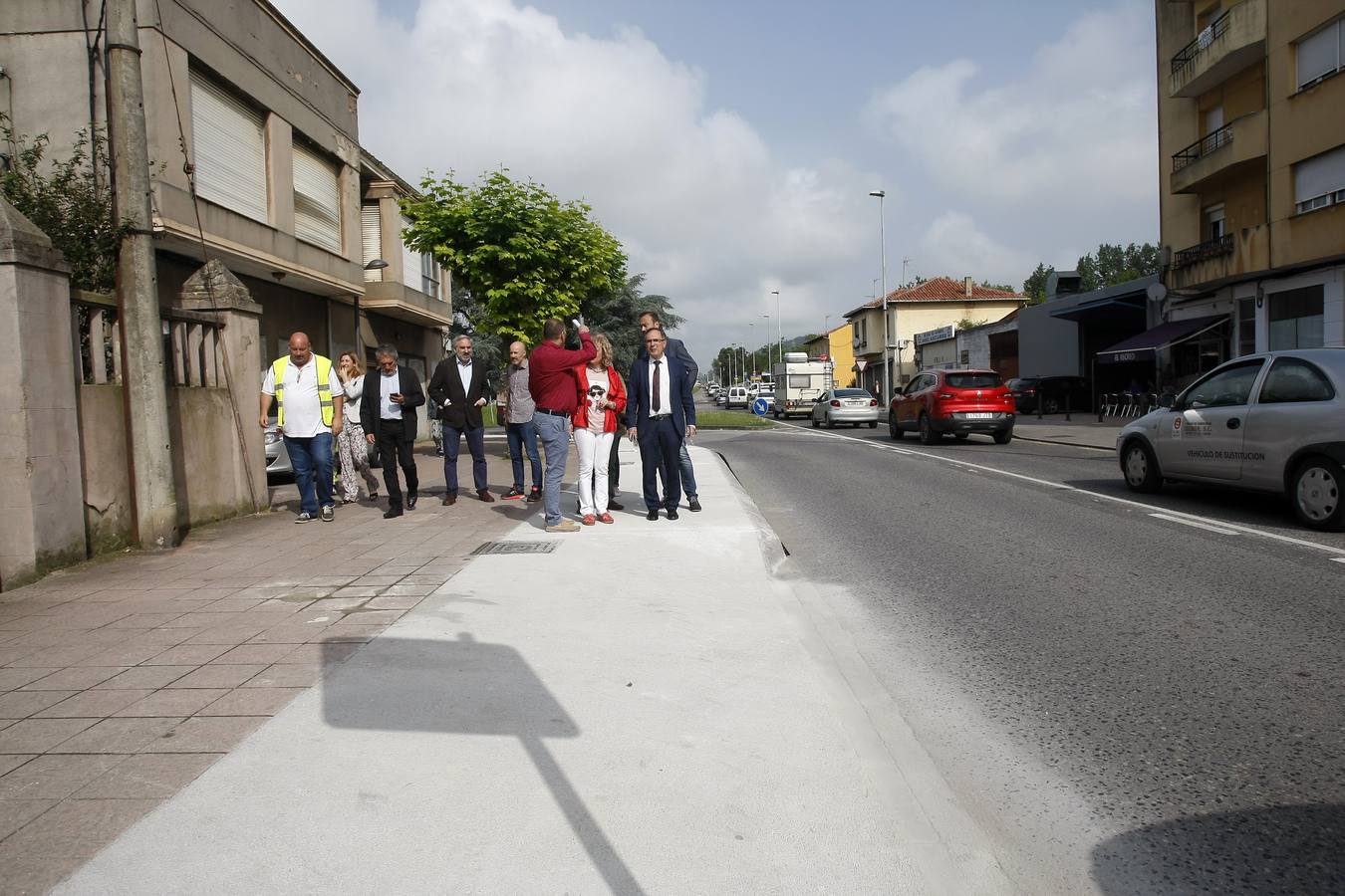 Fotos: Obras del carril bici que unirá el centro de Torrelavega con Reocín