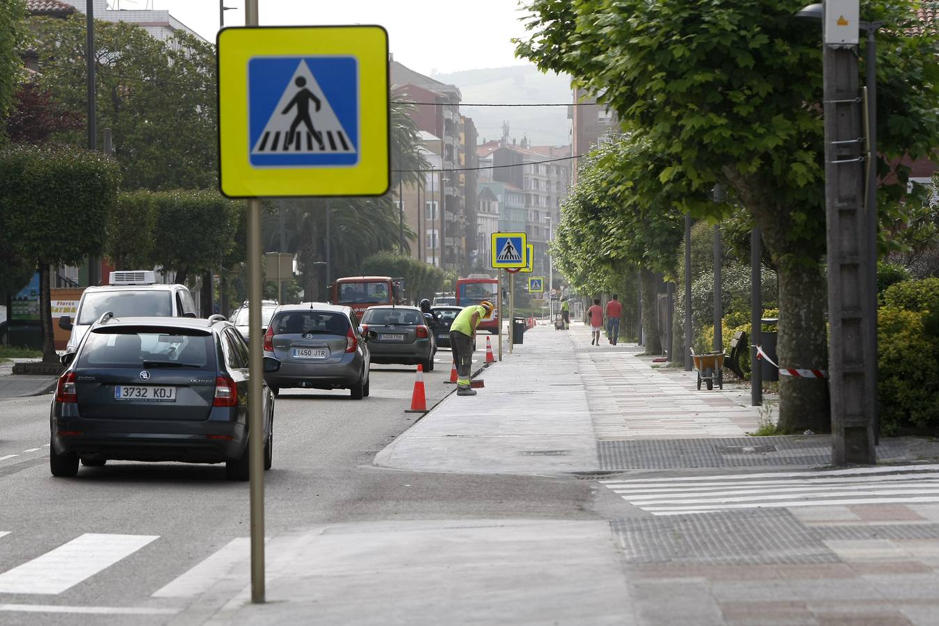 Fotos: Obras del carril bici que unirá el centro de Torrelavega con Reocín