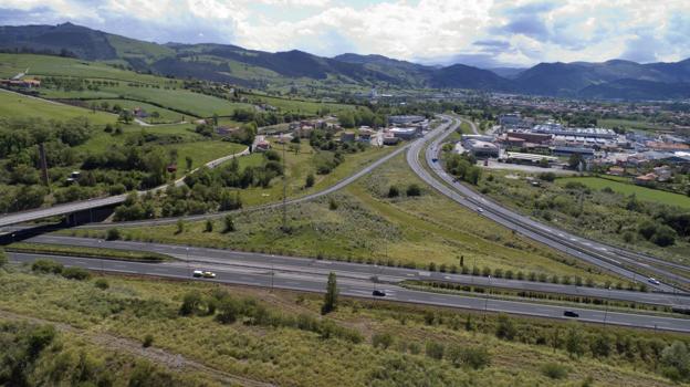  Imagen de la zona de Los Ochos, en Sierrapando (Torrelavega)