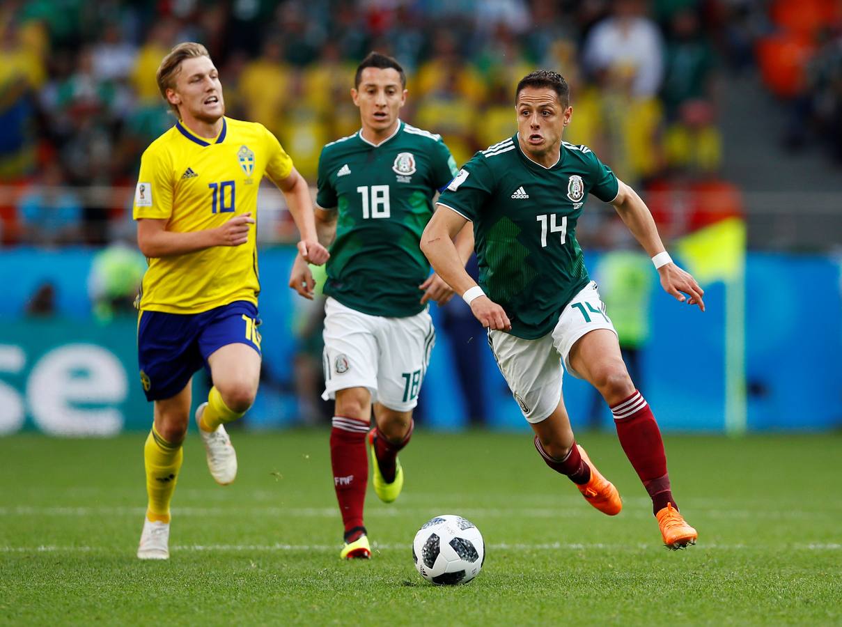 Suecia se impuso por 0-3 a México en el encuentro correspondiente a la tercera jornada del grupo F. La derrota de Alemania ante Corea del Sur dio el pase a ambas selecciones para octavos. 