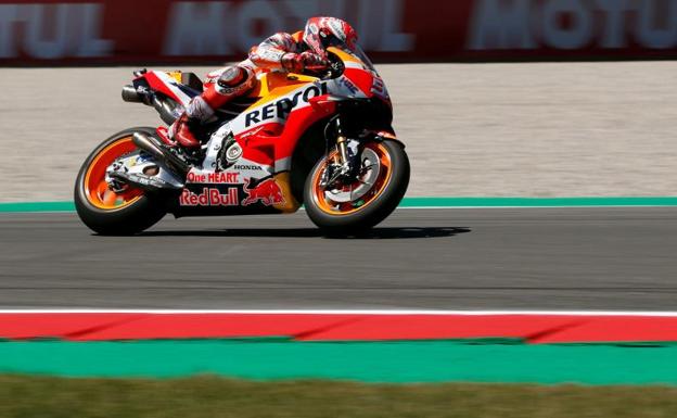 Márquez, durante la carrera.