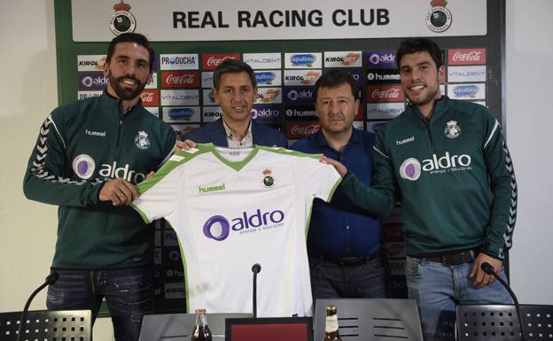 El Racing presenta a Jordi Figueras y Jon Ander