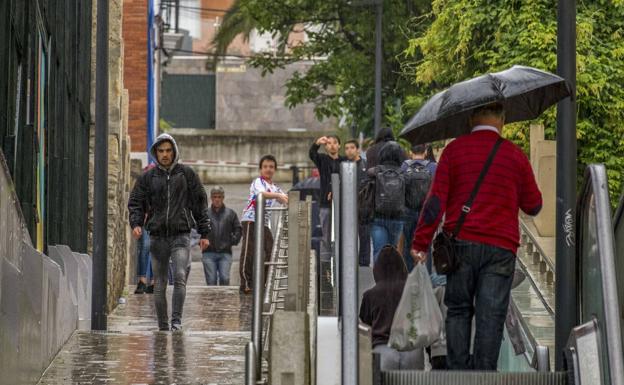 Día de lluvia en Santander, el 8 de junio.