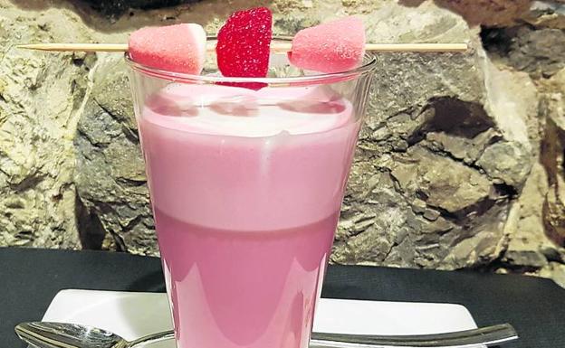Pink latte