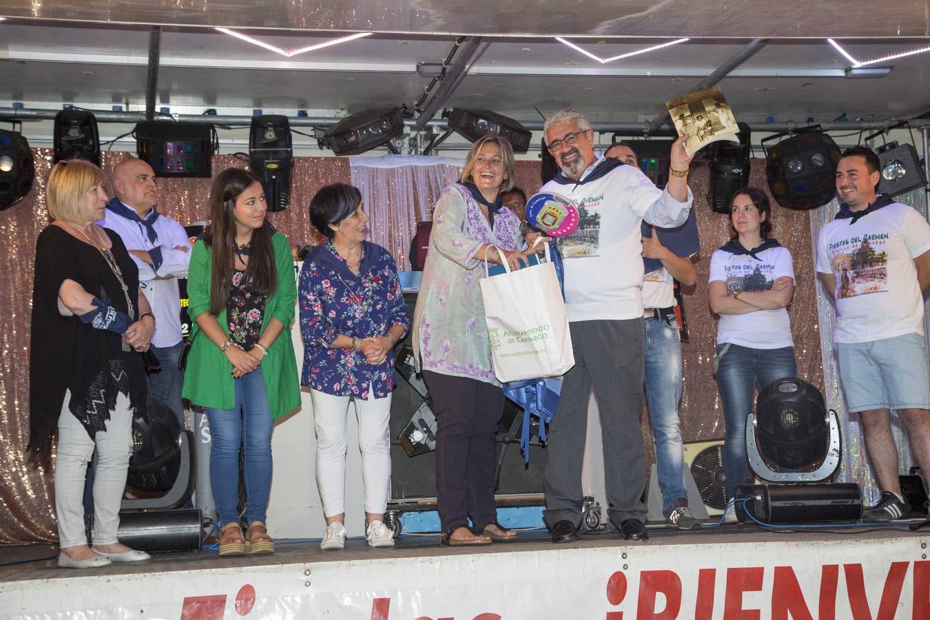 Imágenes del pregón, del concurso de ollas ferroviarias y de la paella solidaria de las fiestas de la Virgen del Carmen de Camargo