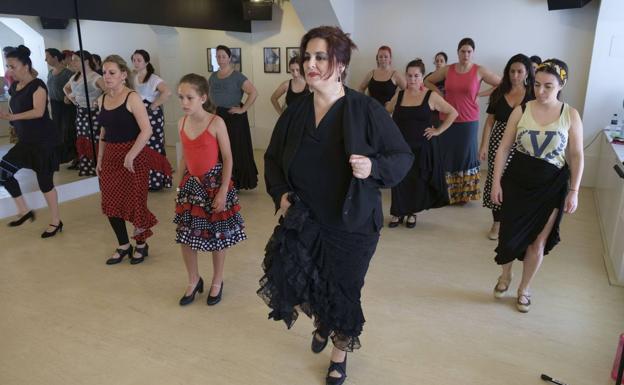 María del Mar Moreno, de negro, en la master class de este fin de semana en Esencia. 