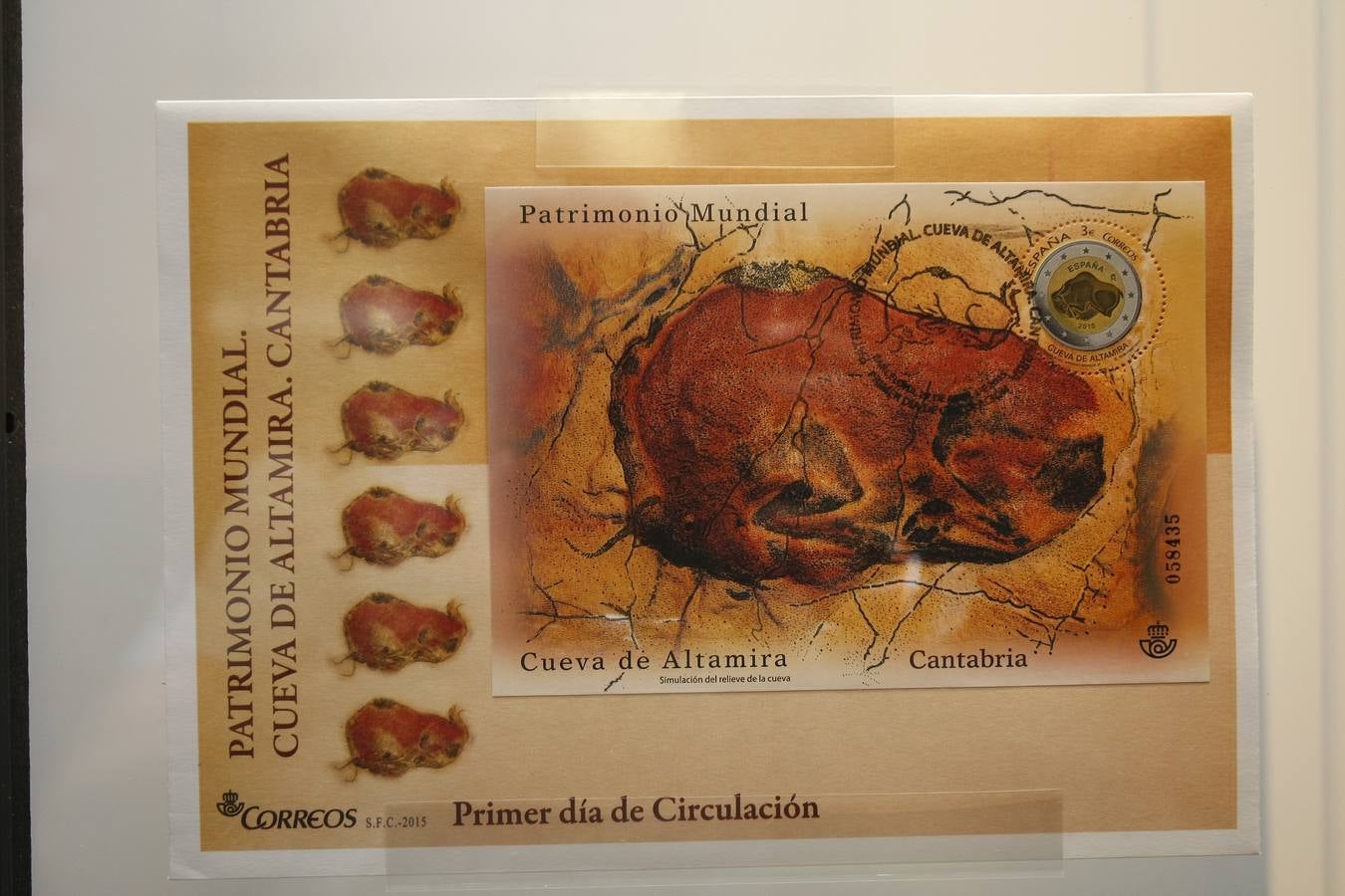 Altamira muestra su patrimonio arqueológico a través de sellos y documentos postales 