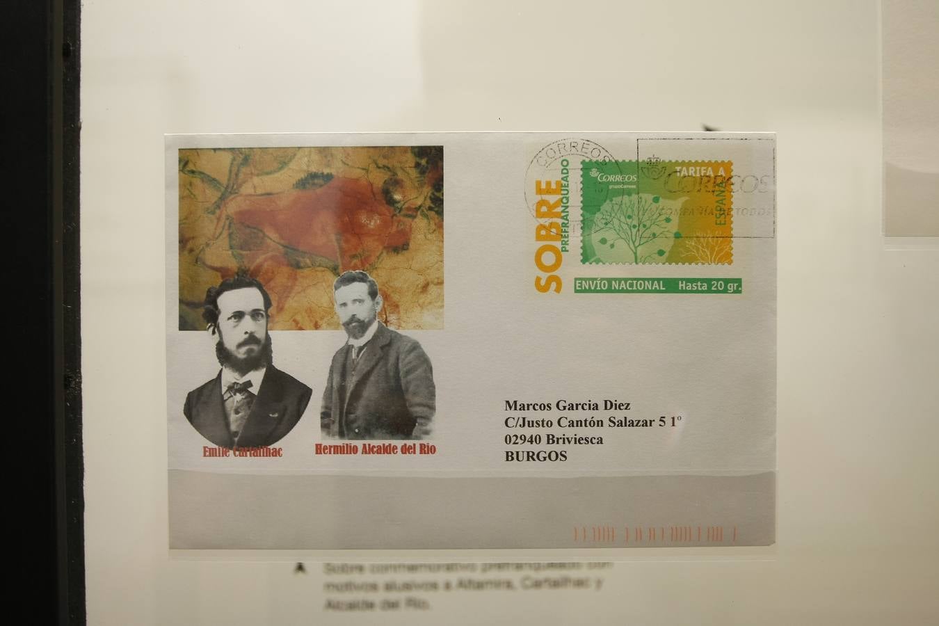 Altamira muestra su patrimonio arqueológico a través de sellos y documentos postales 