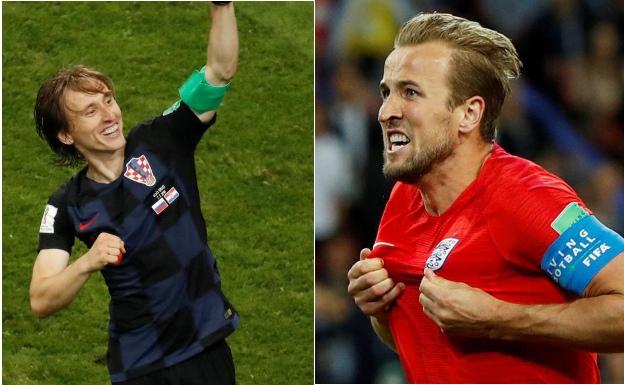 Luka Modric y Harry Kane.