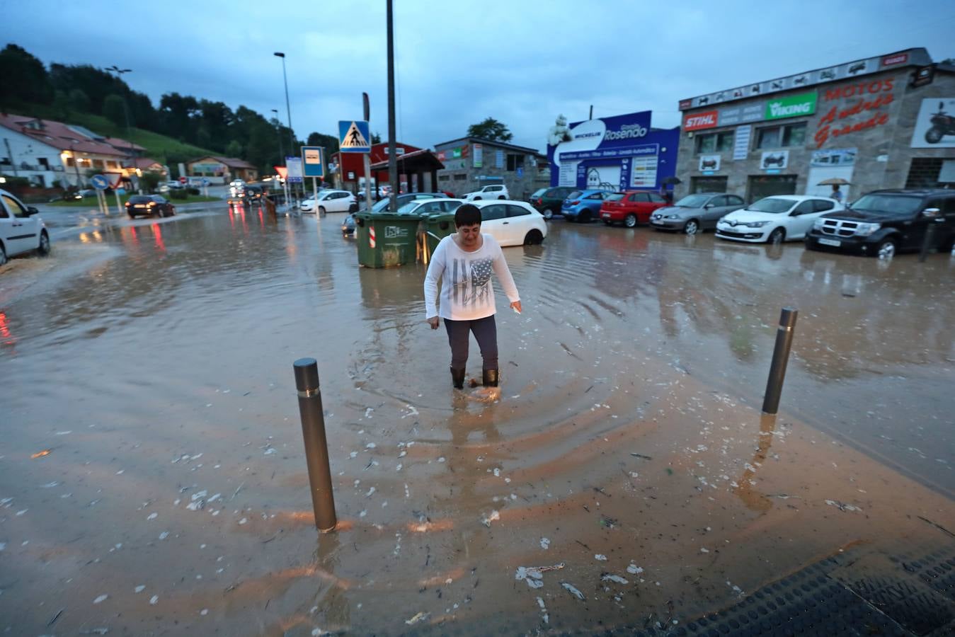 Fotos: Tromba de agua en Cabezón de la Sal