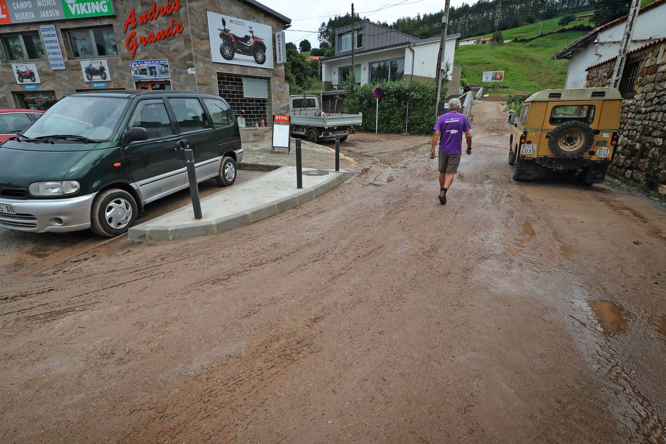 Fotos: Tromba de agua en Cabezón de la Sal