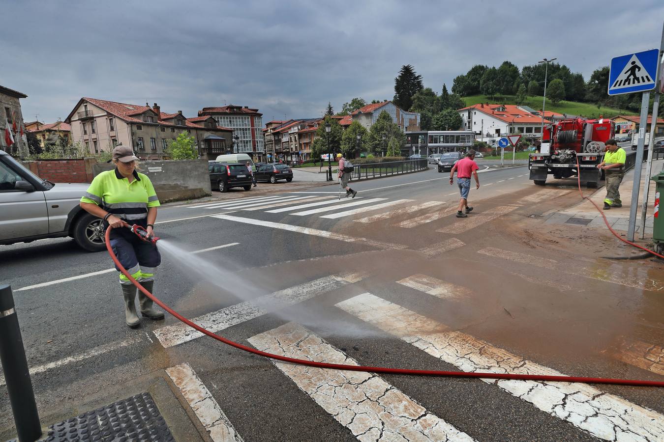 Fotos: Tromba de agua en Cabezón de la Sal