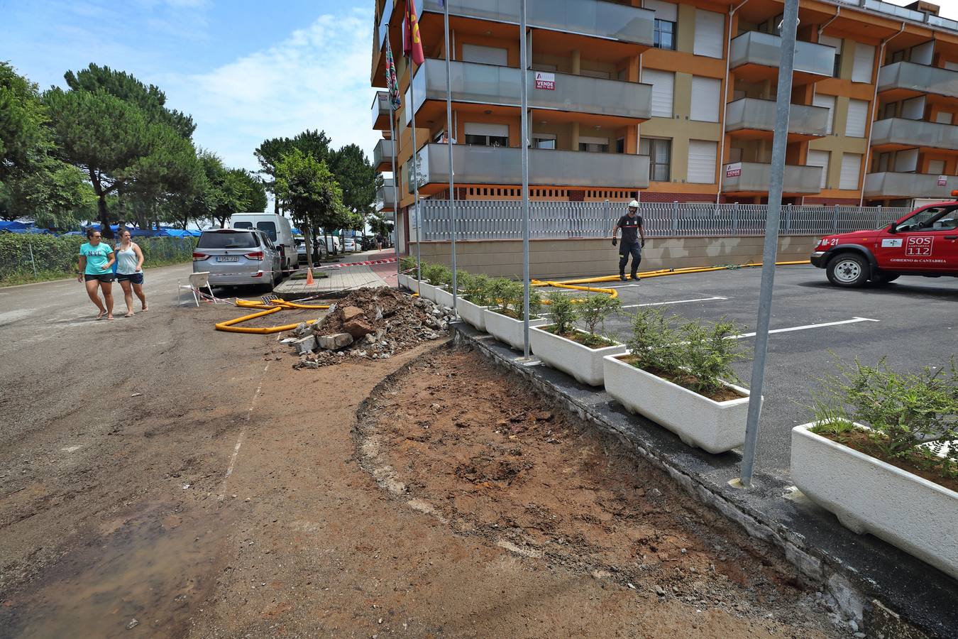 Fotos: La tromba de agua dejó importantes inundaciones en San Vicente