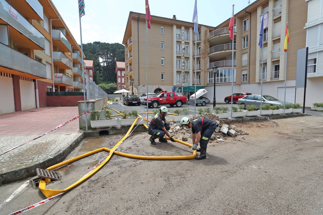 Fotos: La tromba de agua dejó importantes inundaciones en San Vicente