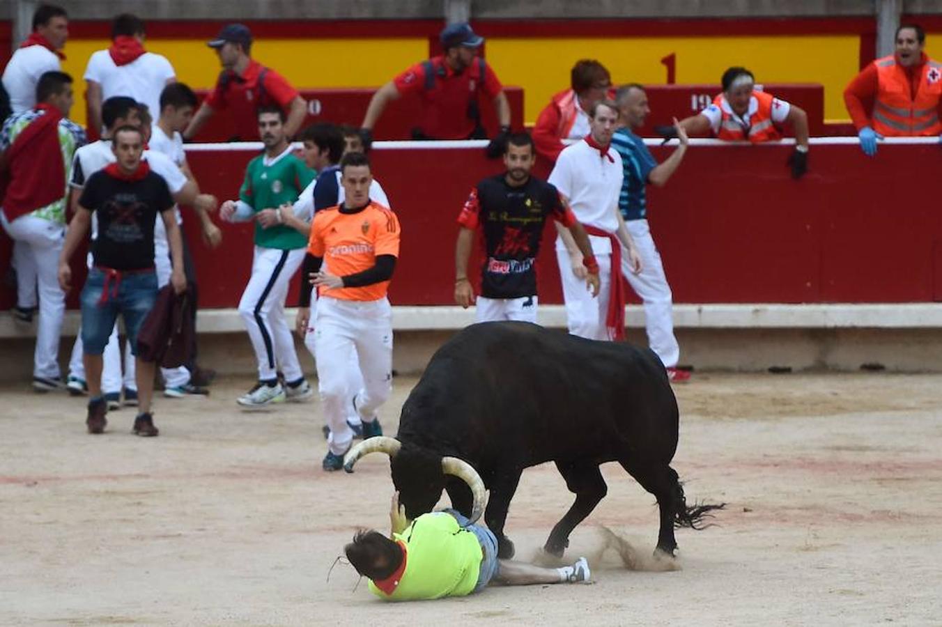 Los toros de Jandilla han provocado el segundo herido por asta de toro de estos Sanfermines.