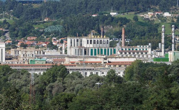 La fábrica de Sniace, en Torrelavega. 