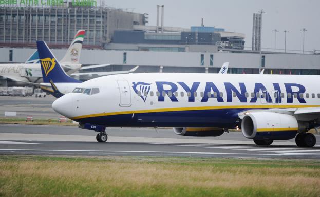 Un avión de Ryanair.