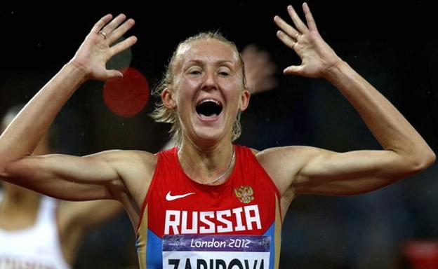 Yuliya Zaripova, campeona olímpica de 3.000 obstáculos en 2012, perdió el oro por dopaje.
