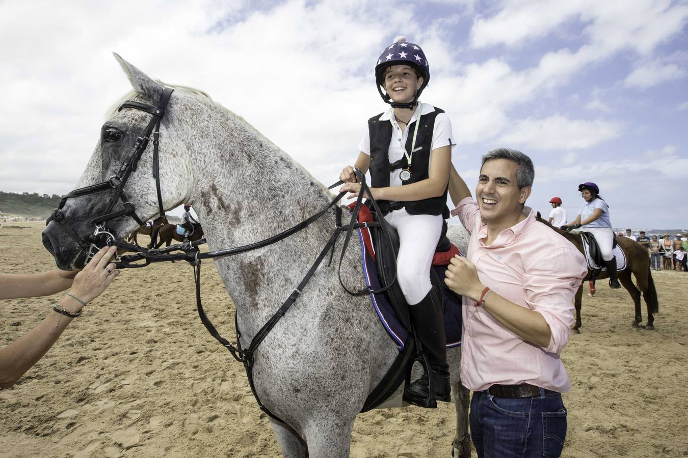 La amazona cántabra es la primera que gana la carrera principal, en una jornada en la que Diego Sarabia se impuso en las otras dos pruebas del día