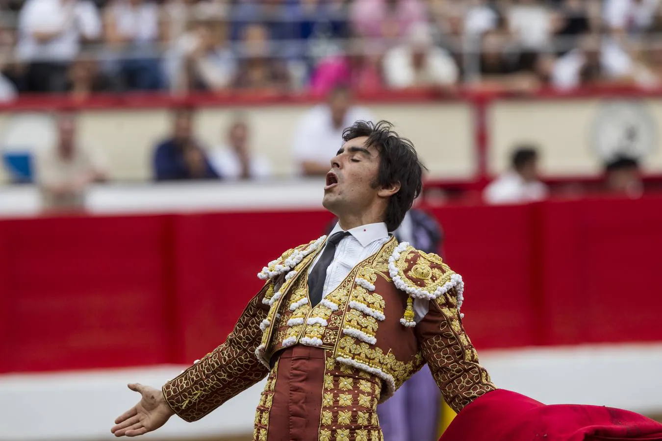 El fotoperiodista de El Diario Montañés Javier Cotera resume la Feria de Santiago en 25 imágenes que recorren los lances fundamentales de una corrida. Fotografías que descubren la tensión de los diestros antes de pisar el ruedo, la emoción del público ante una buena faena o la fuerza del toro sobre la arena antes de recibir la primera herida. 