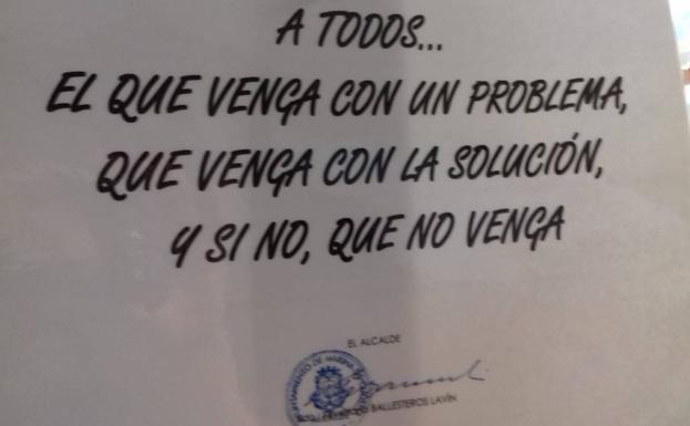 El alcalde de Marina de Cudeyo pide a sus vecinos que no le lleven problemas si no tienen ya la solución