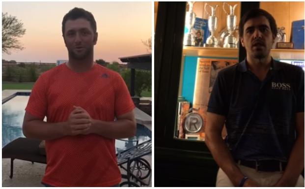 Jon Rahm y Javier Ballesteros han promocionado este torneo