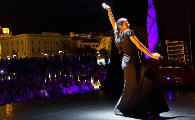 Actuación de la bailaora María Pagés en el anfiteatro del Centro Botín