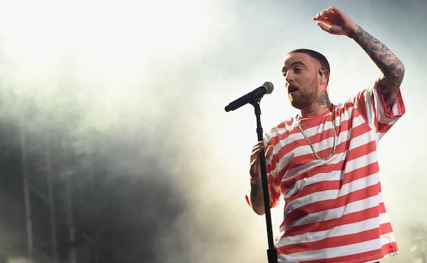 Mac Miller, durante un concierto. 