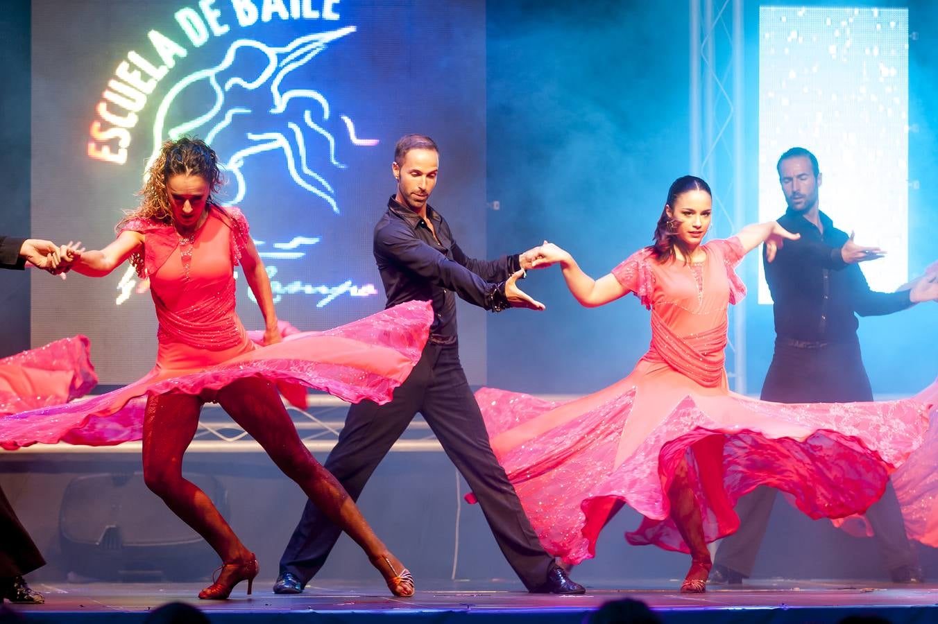 Los alumnos de la escuela de baile Raúl Campo. 