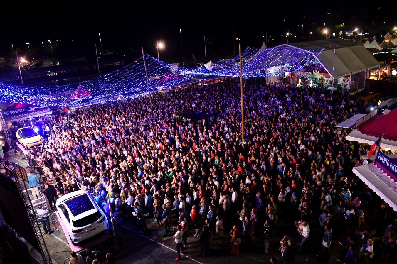 Así recibió el público los espectáculos nocturnos. 