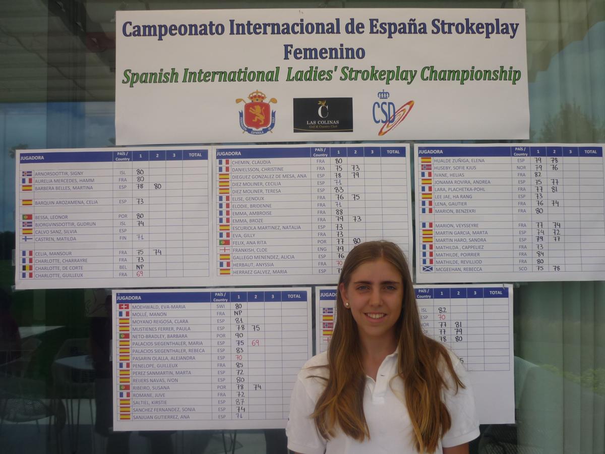 Celia, en el Internacional España Stroke Play femenino de 2013. 