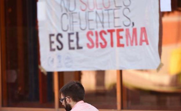 La jornada de huelga convocada por los estudiantes de la Universidad Rey Juan Carlos (URJC).