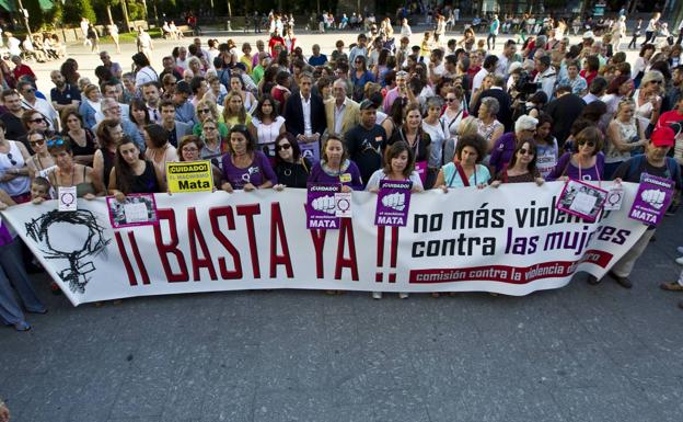 Imagen de archivo de una concentración en apoyo a las mujeres 