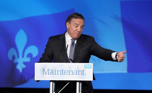 François Legault, líder de la coalición derechista Avenir Quebéc. 